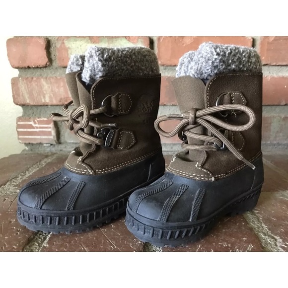 Sorel Other - Youth Sorel Badger Brown Suede Boots Sz 8 Kids